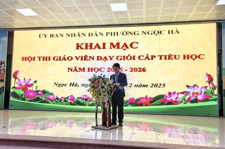 Khai mạc Hội thi Giáo viên dạy giỏi cấp Tiểu học năm học 2025 - 2026- Ảnh 1.