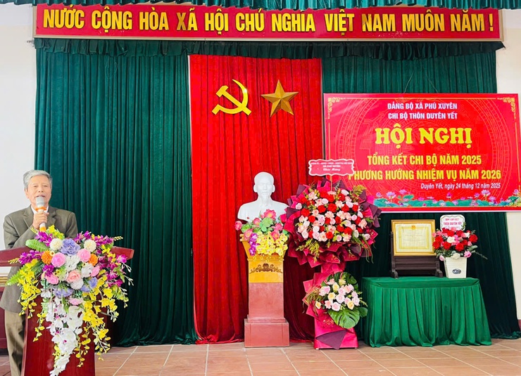 Chi bộ thôn Duyên Yết tổ chức hội nghị tổng kết công tác xây dựng Đảng năm 2025, triển khai phương hướng, nhiệm vụ năm 2026- Ảnh 2.