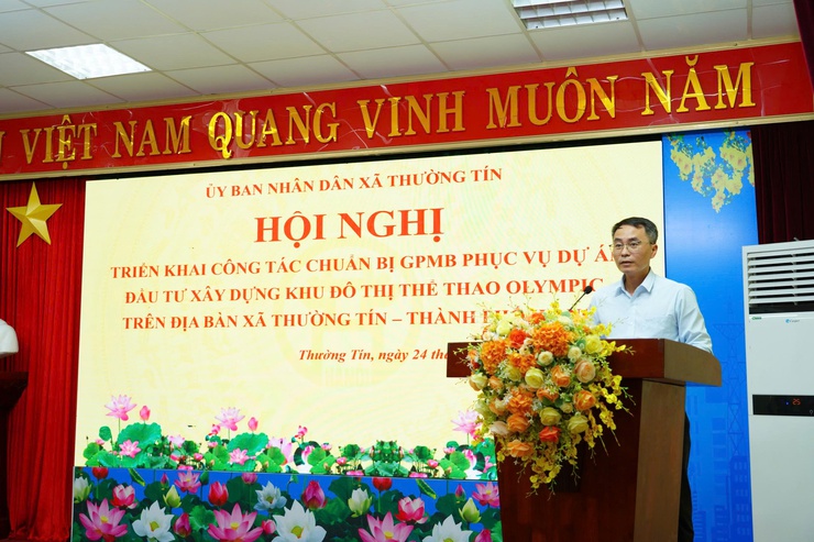 UBND Xã Thường Tín triển khai công tác chuẩn bị giải phóng mặt bằng Dự án Khu đô thị thể thao Olympic- Ảnh 2.