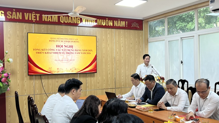 Đảng ủy các cơ quan Đảng phường Phúc Lợi tổng kết công tác Đảng năm 2025, triển khai nhiệm vụ năm 2026 - Ảnh 3.