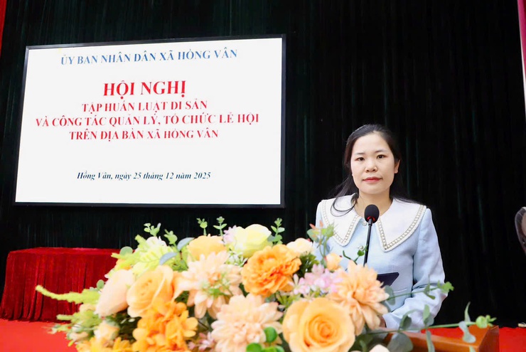 UBND xã Hồng Vân tập huấn luật di sản văn hóa và công tác quản lý, tổ chức lễ hội trên địa bàn- Ảnh 9.