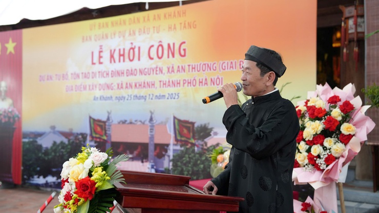 Lễ khởi công xây dựng dự án Tu bổ, tôn tạo di tích đình Đào Nguyên (giai đoạn 2)- Ảnh 5.