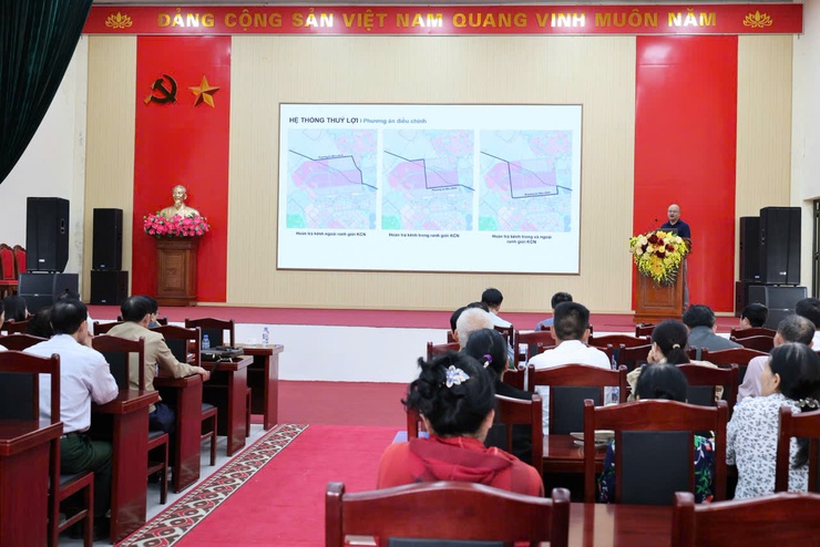 Xã Tiến Thắng tổ chức hội nghị lấy ý kiến cộng đồng dân cư về Đồ án quy hoạch Phân khu Khu công nghiệp Tiến Thắng tỷ lệ 1/2000- Ảnh 4.