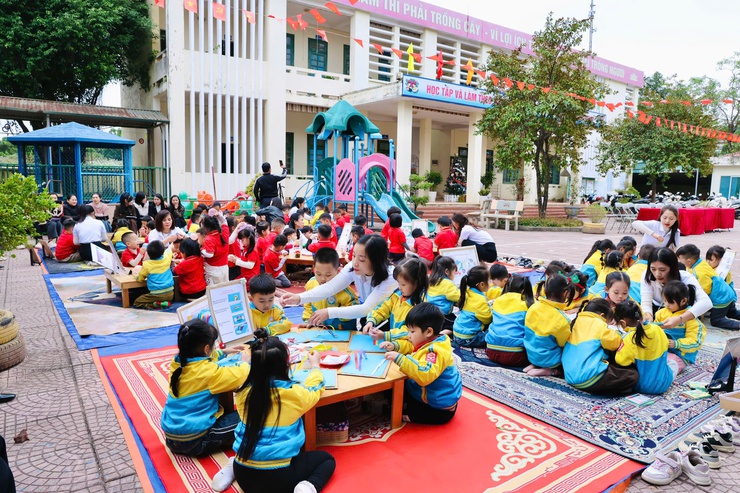 Trường Mầm non Thanh Bình: Nâng cao chất lượng chăm sóc, giáo dục trẻ- Ảnh 3.