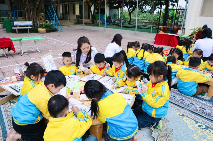 Trường Mầm non Thanh Bình: Nâng cao chất lượng chăm sóc, giáo dục trẻ- Ảnh 2.