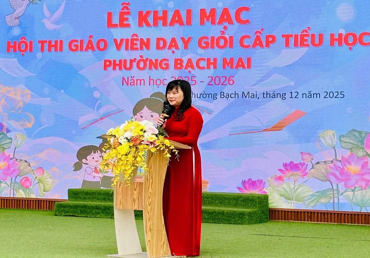 NGÀNH GIÁO DỤC VÀ ĐÀO TẠO PHƯỜNG BẠCH MAI KHAI MẠC HỘI THI GIÁO VIÊN DẠY GIỎI CẤP TIỂU HỌC
NĂM HỌC 2025 - 2026
- Ảnh 1.