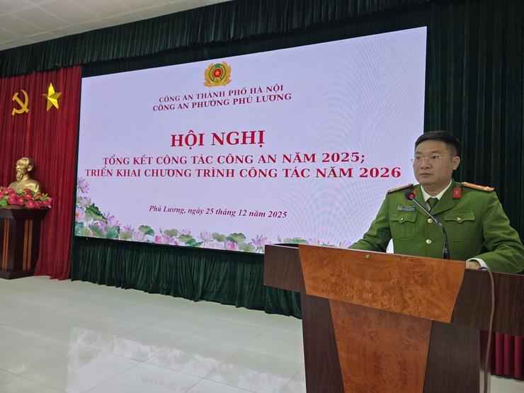 Công an phường Phú Lương tổ chức hội nghị Tổng kết công tác Công an năm 2025- Ảnh 2.