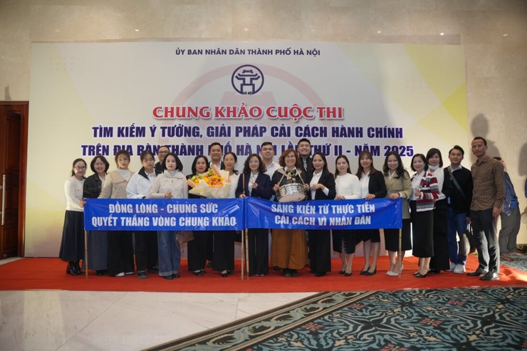 Phường Long Biên đạt Giải Ba Cuộc thi tìm kiếm ý tưởng, giải pháp cải cách hành chính Thành phố Hà Nội lần thứ II năm 2025- Ảnh 2.