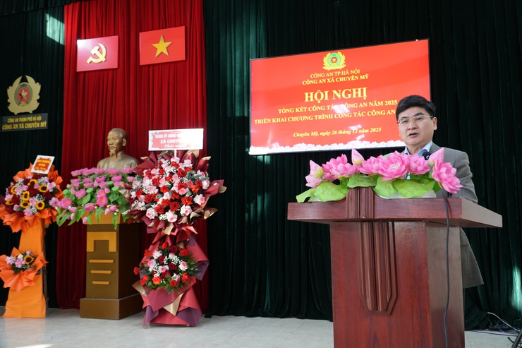 Công an xã Chuyên Mỹ tổng kết công tác Công an năm 2025- Ảnh 4.