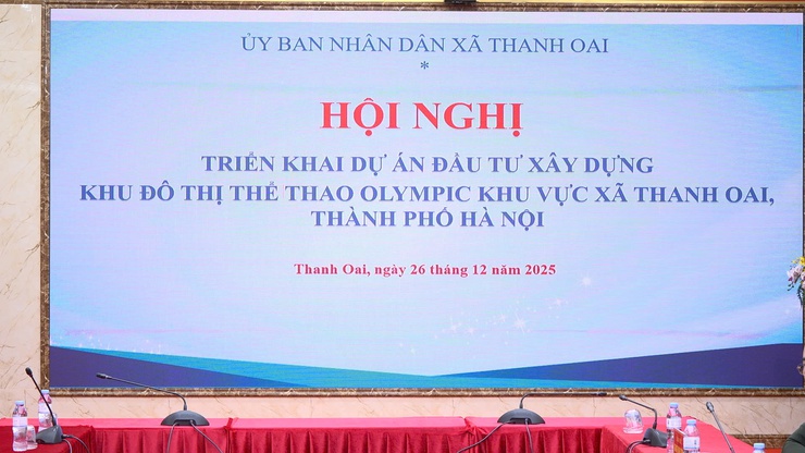 Triển khai dự án đầu tư xây dựng Khu đô thị thể thao Olympic Khu vực xã Thanh Oai- Ảnh 2.