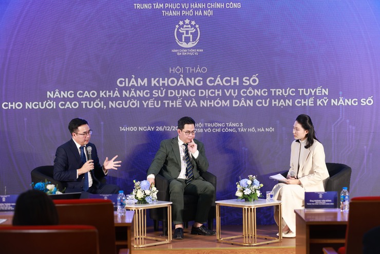 Hội thảo "Giảm khoảng cách số: Nâng cao khả năng sử dụng dịch vụ công trực tuyến cho người cao tuổi, người yếu thế và nhóm dân cư hạn chế kỹ năng số"- Ảnh 2.