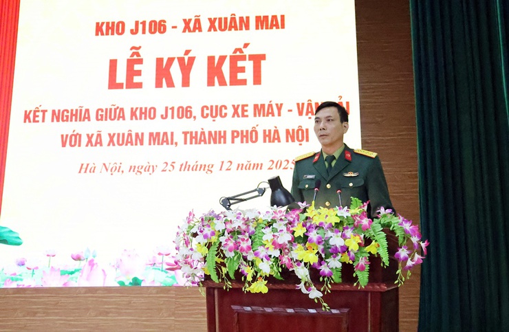 Xã Xuân Mai kết nghĩa với kho J106 góp phần thắt chặt tình đoàn kết quân – dân- Ảnh 4.