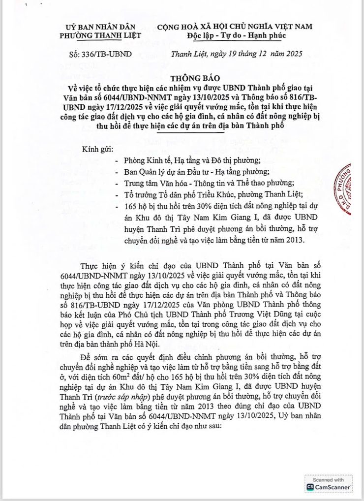THÔNG BÁO CỦA UBND PHƯỜNG THANH LIỆT- Ảnh 4.