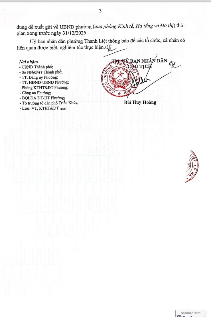 THÔNG BÁO CỦA UBND PHƯỜNG THANH LIỆT- Ảnh 3.
