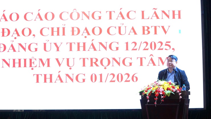 HỘI NGHỊ GIAO BAN CÔNG TÁC ĐẢNG, CHÍNH QUYỀN VÀ ĐOÀN THỂ XÃ THÁNG 12 NĂM 2025, PHƯƠNG HƯỚNG THÁNG 01 NĂM 2026.
- Ảnh 2.