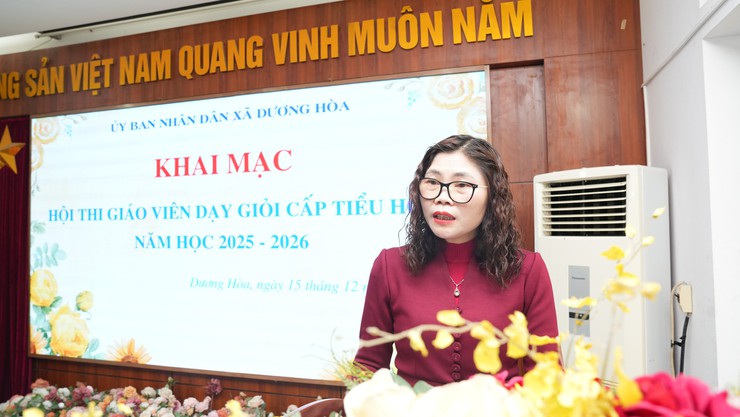 UBND xã khai mạc Hội thi Giáo viên dạy giỏi cấp Tiểu học năm học 2025-2026 - Ảnh 2.