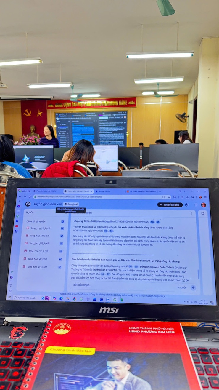 ỨNG DỤNG AI VÀ CÔNG CỤ SỐ, NÂNG CAO HIỆU SUẤT CÔNG VIỆC TẠI PHƯỜNG KIM LIÊN- Ảnh 11.