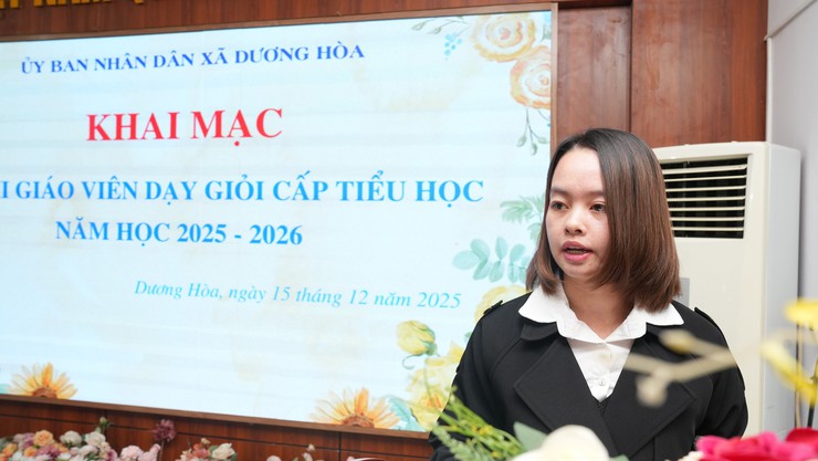UBND xã khai mạc Hội thi Giáo viên dạy giỏi cấp Tiểu học năm học 2025-2026 - Ảnh 5.