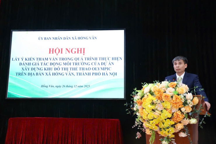 Xã Hồng Vân tổ chức hội nghị tham vấn trong quá trình thực hiện đánh giá tác động môi trường của Dự án “ Xây dựng Khu đô thị thể thao Olympic”- Ảnh 7.