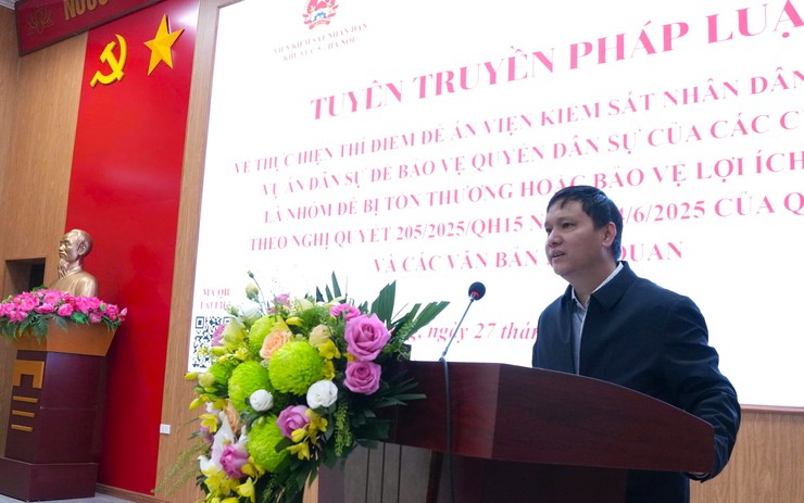 Xã Bát Tràng phối hợp với Viện Kiểm sát nhân dân khu vực 5 tuyên truyền thực hiện thí điểm đề án khởi kiện vụ án dân sự bảo vệ nhóm dễ bị tổn thương- Ảnh 3.