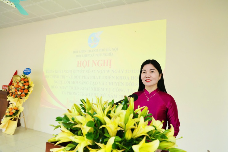 Hội LHPN xã Phú Nghĩa triển khai Nghị quyết 57-NQ/TW, triển khai nhiệm vụ công tác Hội và phong trào phụ nữ năm 2026- Ảnh 20.