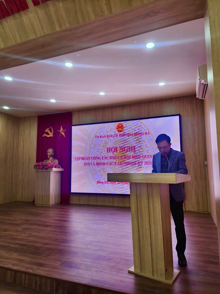 Hội nghị tập huấn về công tác bầu cử đại biểu Quốc hội khóa XVI và đại biểu HĐND các cấp nhiệm kỳ 2026–2031- Ảnh 4.