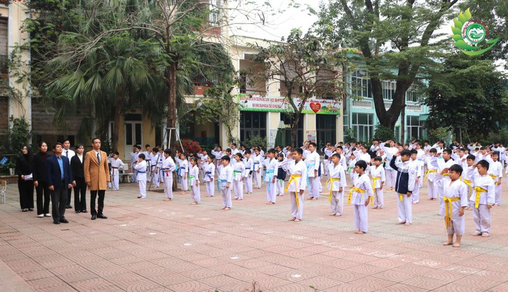 Xã Phú Cát tổ chức kỳ thi lên đai Karate cho hơn 200 võ sinh- Ảnh 1.