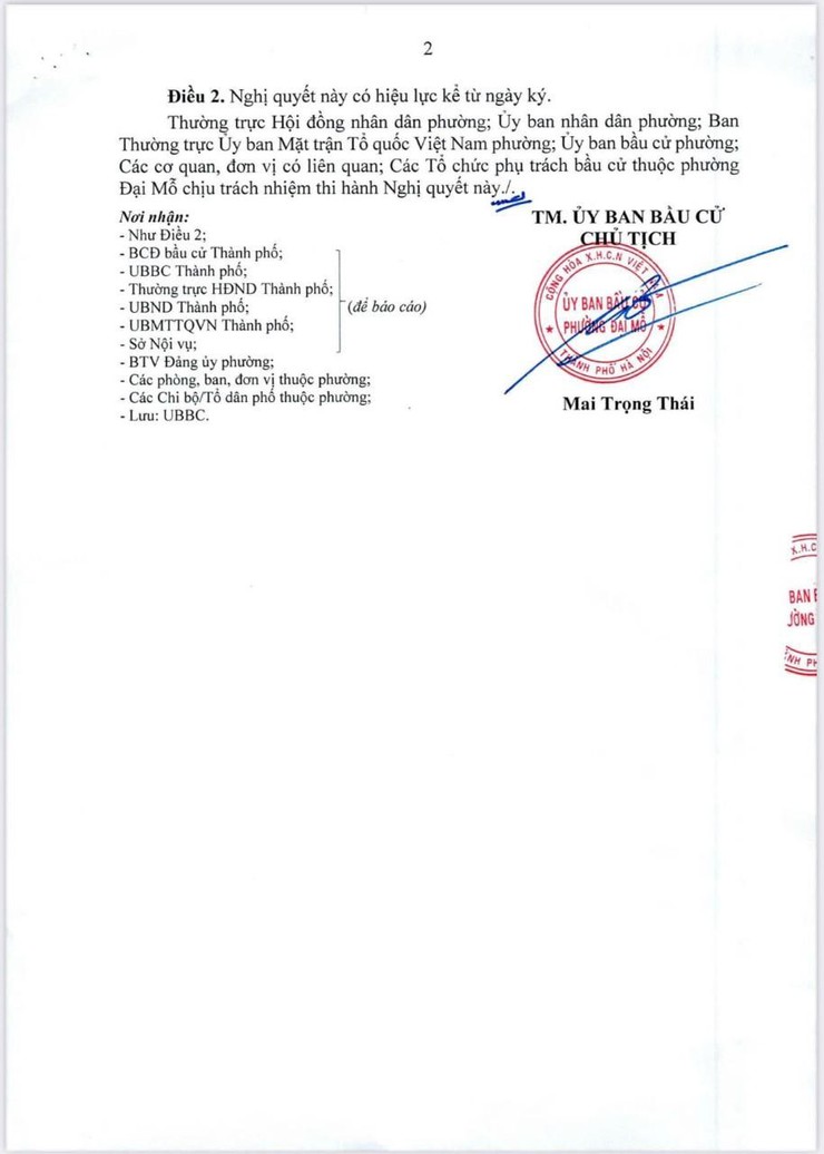 PHƯỜNG ĐẠI MỖ LÀM TỐT CÁC BƯỚC CHUẨN BỊ CHO CÔNG TÁC BẦU CỬ ĐẠI BIỂU QUỐC HỘI KHÓA XVI VÀ ĐẠI BIỂU HĐND CÁC CẤP NHIỆM KỲ 2026-2031- Ảnh 3.