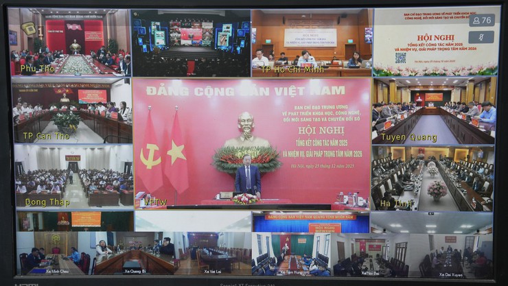 Đảng uỷ xã Dương Hoà dự hội nghị tổng kết công tác năm 2025 và phương hướng nhiệm vụ trọng tâm năm 2026 của Ban Chỉ đạo 57 Trung ương về đột phá phát triển khoa học, công nghệ, đổi mới sáng tạo và chuyển đổi số quốc gia- Ảnh 3.