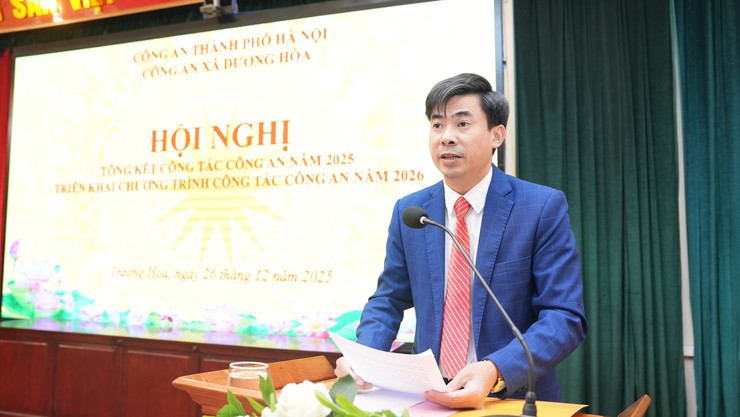 Công an xã Dương Hoà tổng kết công tác năm 2025, triển khai chương trình công tác năm 2026 - Ảnh 6.