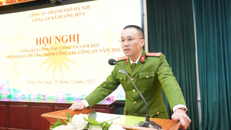 Công an xã Dương Hoà tổng kết công tác năm 2025, triển khai chương trình công tác năm 2026 - Ảnh 7.