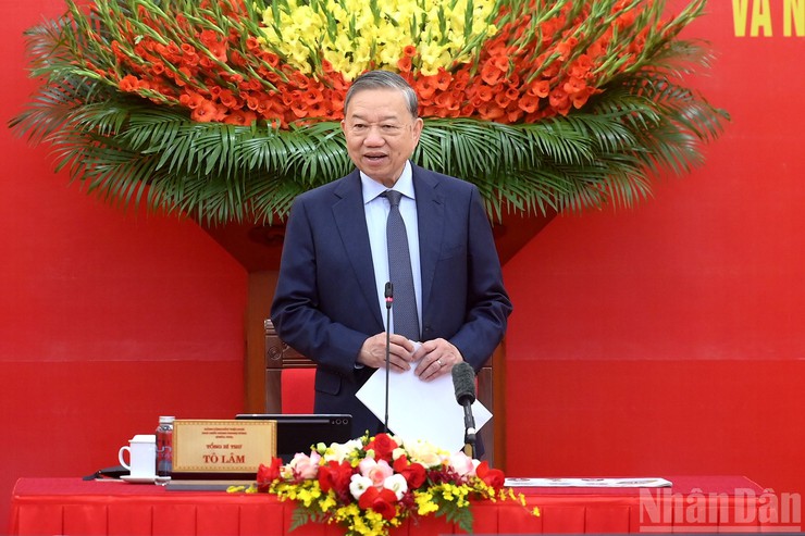 Tổng Bí thư Tô Lâm chủ trì Hội nghị tổng kết công tác năm 2025 về khoa học, công nghệ, đổi mới sáng tạo và chuyển đổi số- Ảnh 3.