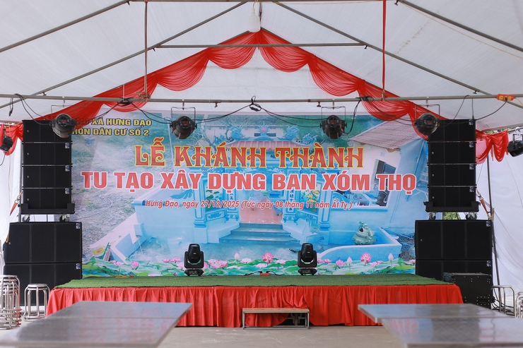 THÔN 2, XÃ HƯNG ĐẠO TỔ CHỨC LỄ KHÁNH THÀNH CÔNG TRÌNH TU TẠO, XÂY DỰNG BAN XÓM THỌ- Ảnh 8.