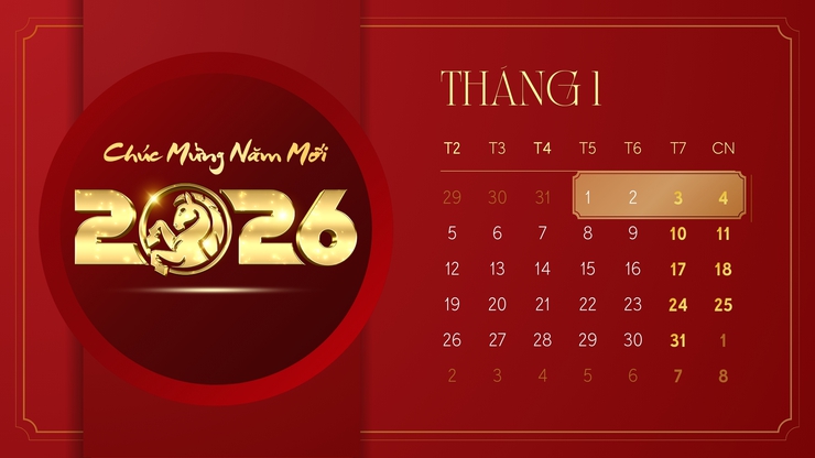 Chính thức: Công chức, viên chức được nghỉ Tết Dương lịch 2026 4 ngày liền- Ảnh 1.
