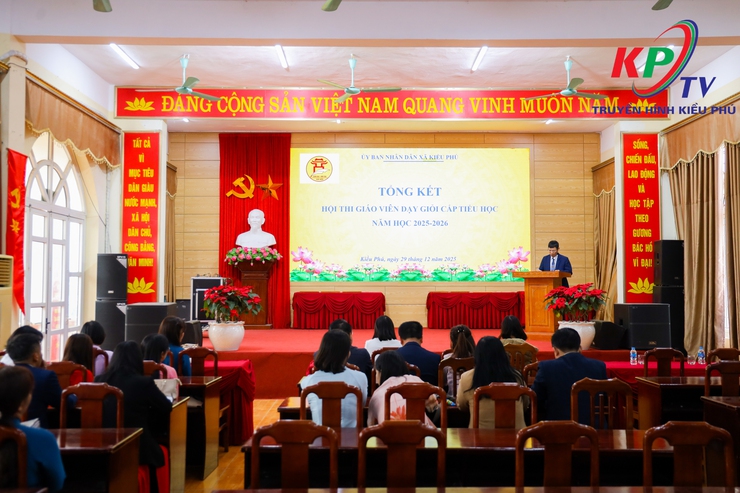 XÃ KIỀU PHÚ TỔ CHỨC HỘI NGHỊ TỔNG KẾT HỘI THI GIÁO VIÊN DẠY GIỎI CẤP TIỂU HỌC NĂM 2025- Ảnh 1.