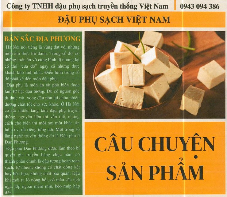 Câu chuyện sản phẩm "Đậu phụ sạch Việt Nam"- Ảnh 1.