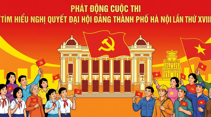 Đẩy mạnh tuyên truyền và triển khai Cuộc thi tìm hiểu Nghị quyết Đại hội lần thứ XVIII Đảng bộ thành phố Hà Nội, nhiệm kỳ 2025 - 2030- Ảnh 1.
