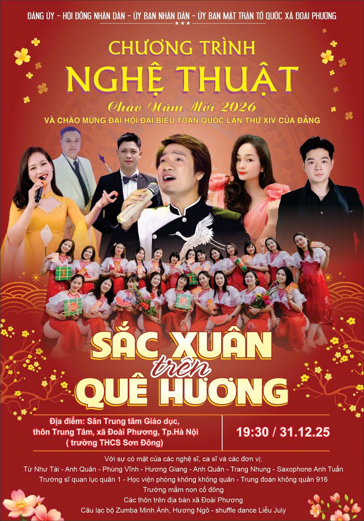 Xã Đoài Phương rộn ràng các hoạt động chào mừng năm mới 2026- Ảnh 3.