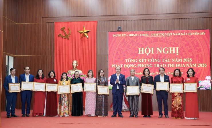 Xã Chuyên Mỹ tổng kết công tác năm 2025, phát động phong trào thi đua năm 2026- Ảnh 14.