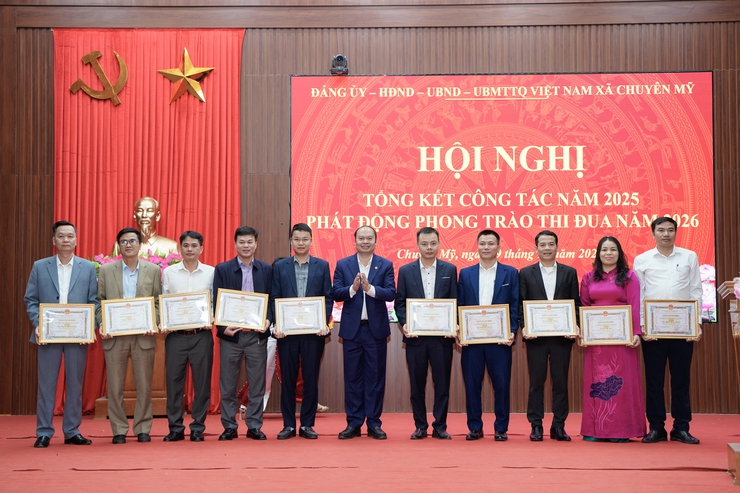 Xã Chuyên Mỹ tổng kết công tác năm 2025, phát động phong trào thi đua năm 2026- Ảnh 9.
