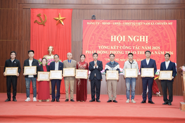 Xã Chuyên Mỹ tổng kết công tác năm 2025, phát động phong trào thi đua năm 2026- Ảnh 16.