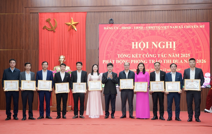 Xã Chuyên Mỹ tổng kết công tác năm 2025, phát động phong trào thi đua năm 2026- Ảnh 7.