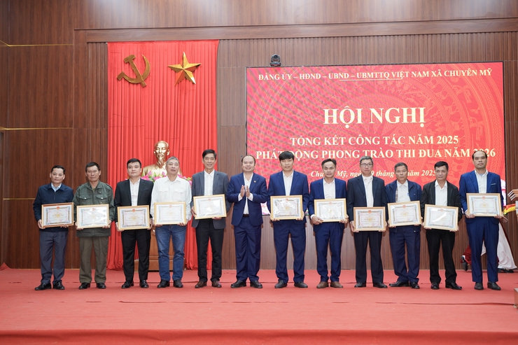Xã Chuyên Mỹ tổng kết công tác năm 2025, phát động phong trào thi đua năm 2026- Ảnh 12.