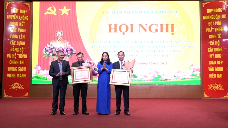 Xã Mỹ Đức tổng kết cồng tác thi đua khen thưởng năm 2025 và phát động phong trào thi đua năm 2026- Ảnh 7.