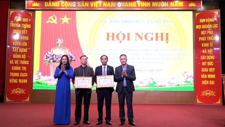 Xã Mỹ Đức tổng kết cồng tác thi đua khen thưởng năm 2025 và phát động phong trào thi đua năm 2026- Ảnh 10.