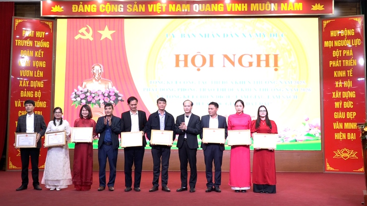 Xã Mỹ Đức tổng kết cồng tác thi đua khen thưởng năm 2025 và phát động phong trào thi đua năm 2026- Ảnh 9.