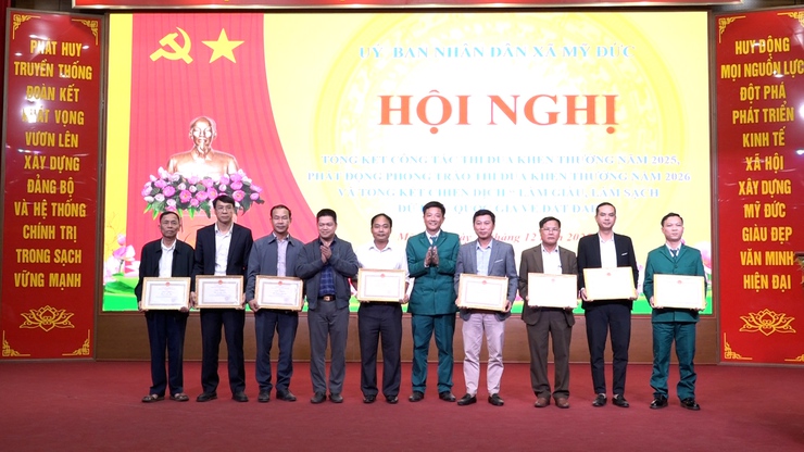 Xã Mỹ Đức tổng kết cồng tác thi đua khen thưởng năm 2025 và phát động phong trào thi đua năm 2026- Ảnh 14.