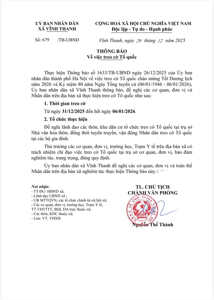 UỶ BAN NHÂN DÂN XÃ VĨNH THANH- Ảnh 1.