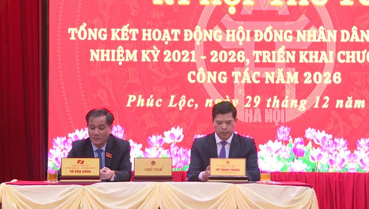 HĐND xã Phúc Lộc tổ chức Kỳ họp thứ Tư tổng kết hoạt động HĐND xã nhiệm kỳ 2021-2026, triển khai chương trình công tác năm 2026- Ảnh 5.