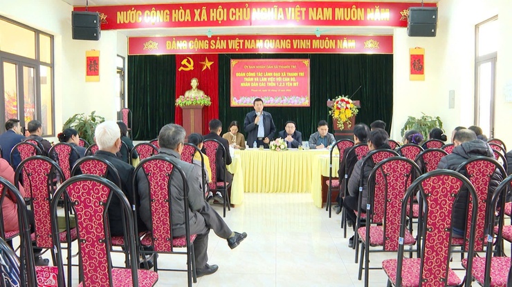 UBND xã Thanh Trì chỉ đạo tháo gỡ khó khăn, vướng mắc tại các thôn 1, 2, 3 Yên Mỹ- Ảnh 5.
